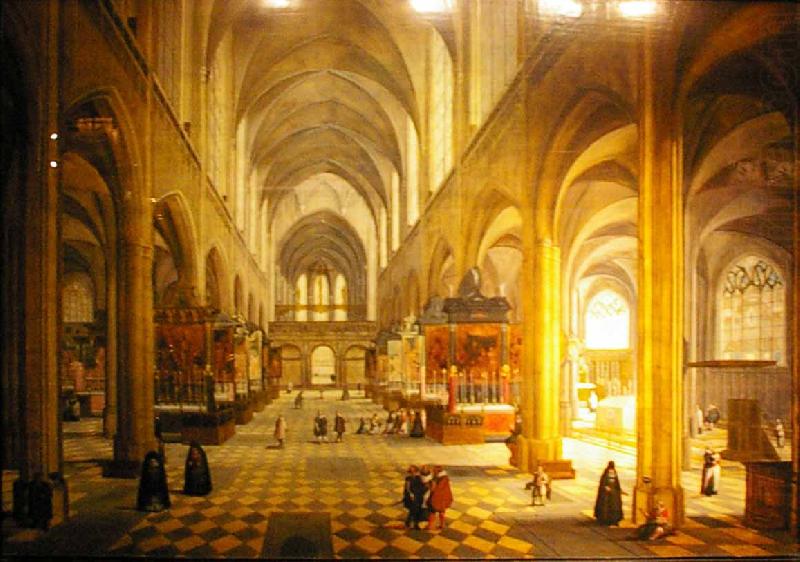 Pieter Neefs Interior of Antwerp Cathedral china oil painting image